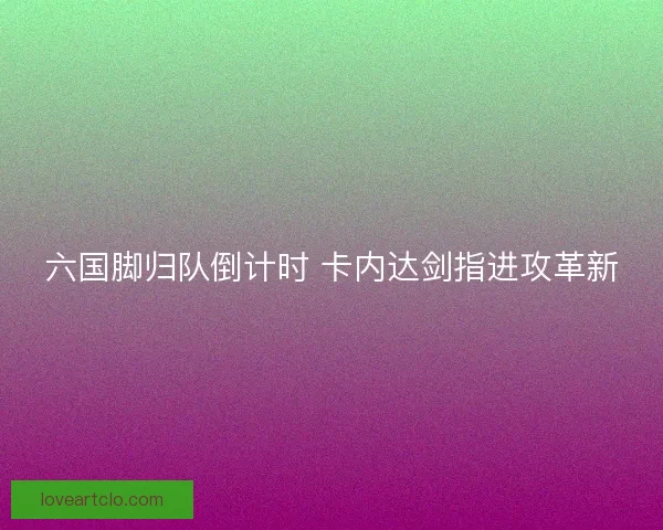 六国脚归队倒计时 卡内达剑指进攻革新